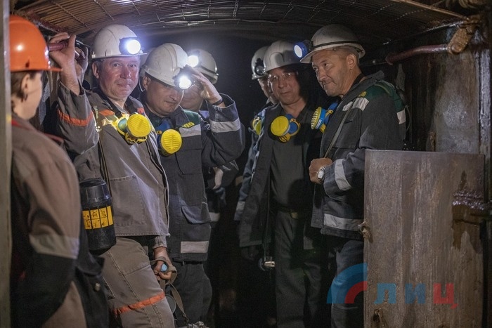 Nikolaya Barakova mine launches new coal face, Krasnodon, July 23, 2021